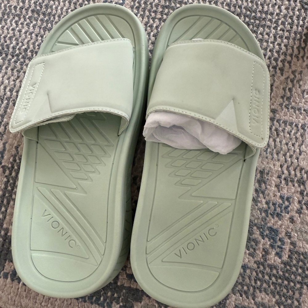 NEW Vionic Rejuvenate Recovery Sandal Mint Chip W7